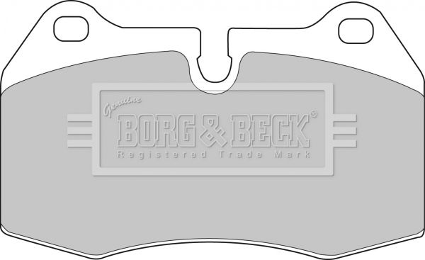 BORG & BECK Piduriklotsi komplekt,ketaspidur BBP1596